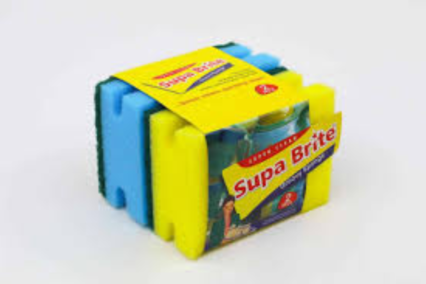 SUPA BRITE GROOVY SPONGE 2PACK
